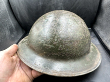 Load image into Gallery viewer, WW2 British Army Brodie Mk2 Combat Helmet & Liner - Nice Original - The Militaria Shop
