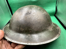 Load image into Gallery viewer, Nice Uncleaned Original SA WW2 British Army Brodie Mk2 Camo Combat Helmet - The Militaria Shop