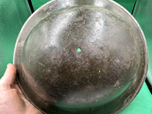Load image into Gallery viewer, Nice Uncleaned Original SA WW2 British Army Brodie Mk2 Camo Combat Helmet - The Militaria Shop