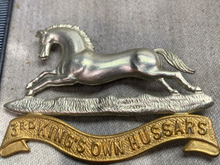 Charger l'image dans la galerie, Original WW2 British Army Cap Badge - 3rd The King's Own Hussars - The Militaria Shop