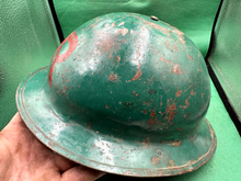 Load image into Gallery viewer, WW2 British Army Brodie Mk1* Rescue Helmet & Liner - The Militaria Shop