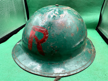 Load image into Gallery viewer, WW2 British Army Brodie Mk1* Rescue Helmet & Liner - The Militaria Shop