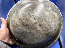 Load image into Gallery viewer, WW2 British Army Brodie Mk2 Combat Helmet - Nice Uncleaned South African Shell - The Militaria Shop