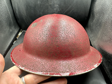 Load image into Gallery viewer, Oiginal British Army / Civil Defence WW2 Helmet - AF - Fire? Complete w/Liner - The Militaria Shop
