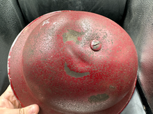 Load image into Gallery viewer, Oiginal British Army / Civil Defence WW2 Helmet - AF - Fire? Complete w/Liner - The Militaria Shop