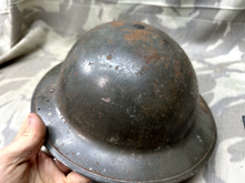 Lade das Bild in den Galerie-Viewer, Original WW2 Mk2 British Home Front Civil Defence Helmet & Liner Set - The Militaria Shop