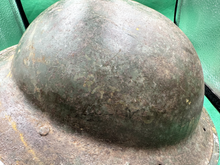 Load image into Gallery viewer, WW2 British Army Brodie Mk2 Combat Helmet - Nice Uncleaned South African Shell - The Militaria Shop