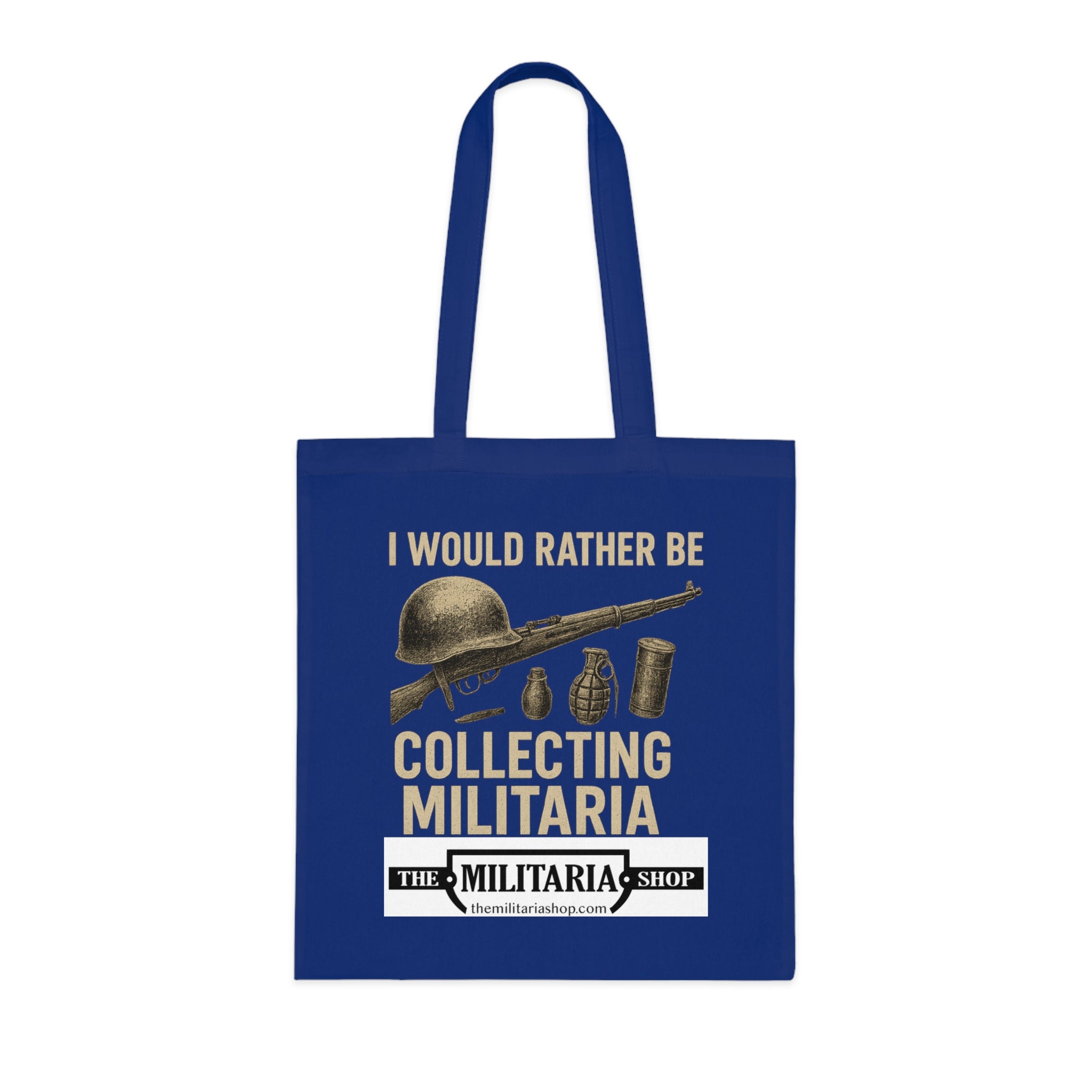 Militaria Collectors Cotton Tote, Eco-Friendly Shopping Bag, Gift for Collectors, Funny Tote for Events, Durable Everyday Use - The Militaria Shop
