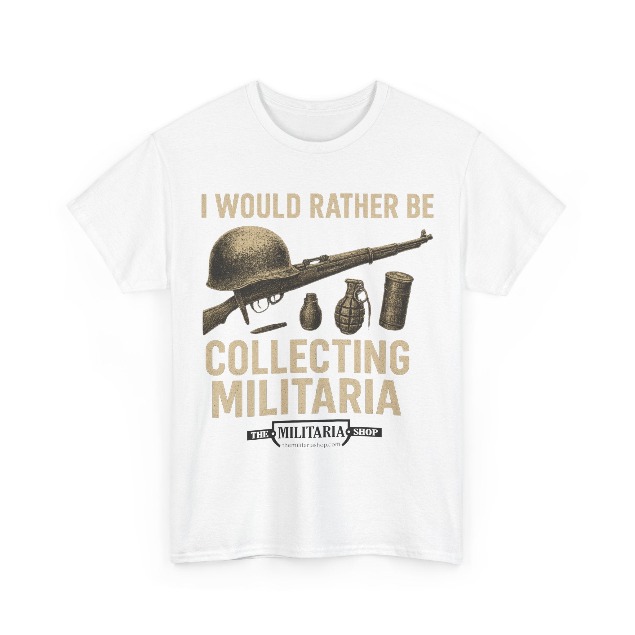 Military Collector's Tee, Vintage Style Shirt, Gift for Veterans, Unisex Heavy Cotton Tee, Collectibles Enthusiast Apparel - The Militaria Shop
