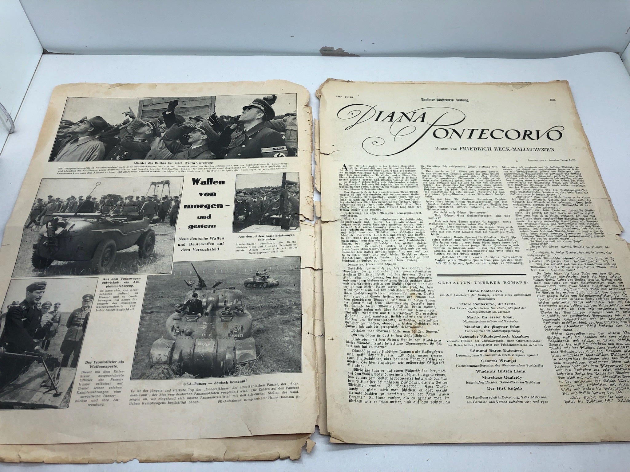 Original WW2 German Political Newspaper - 1st July 1943 - The Militaria Shop