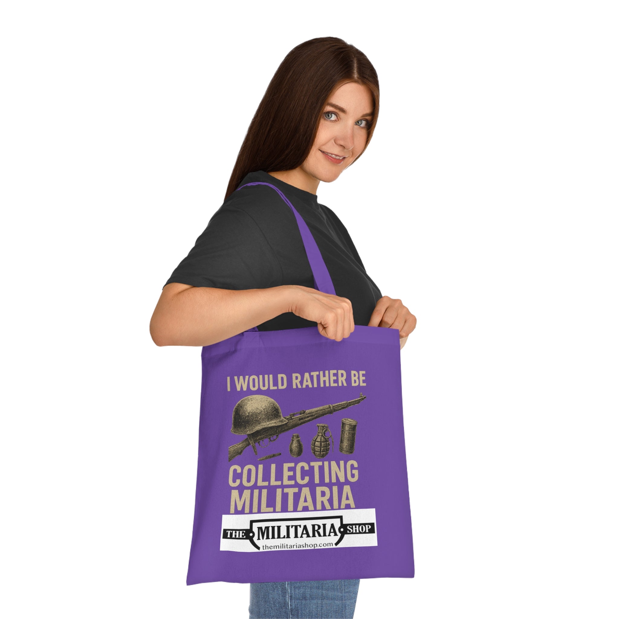 Militaria Collectors Cotton Tote, Eco-Friendly Shopping Bag, Gift for Collectors, Funny Tote for Events, Durable Everyday Use - The Militaria Shop