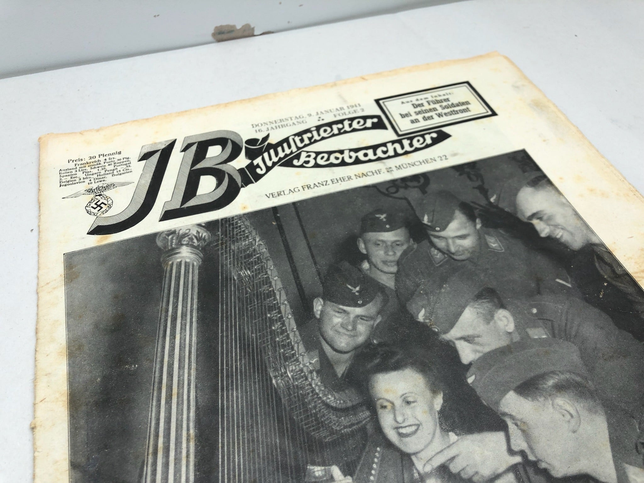 JB Juustrierter Beobachter NSDAP Magazine Original WW2 German - 9 January 1941 - The Militaria Shop