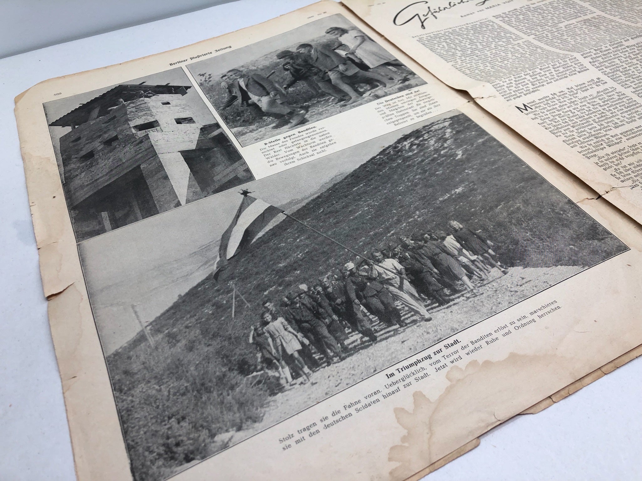 Original WW2 German Political Newspaper - 9th December 1943 - The Militaria Shop