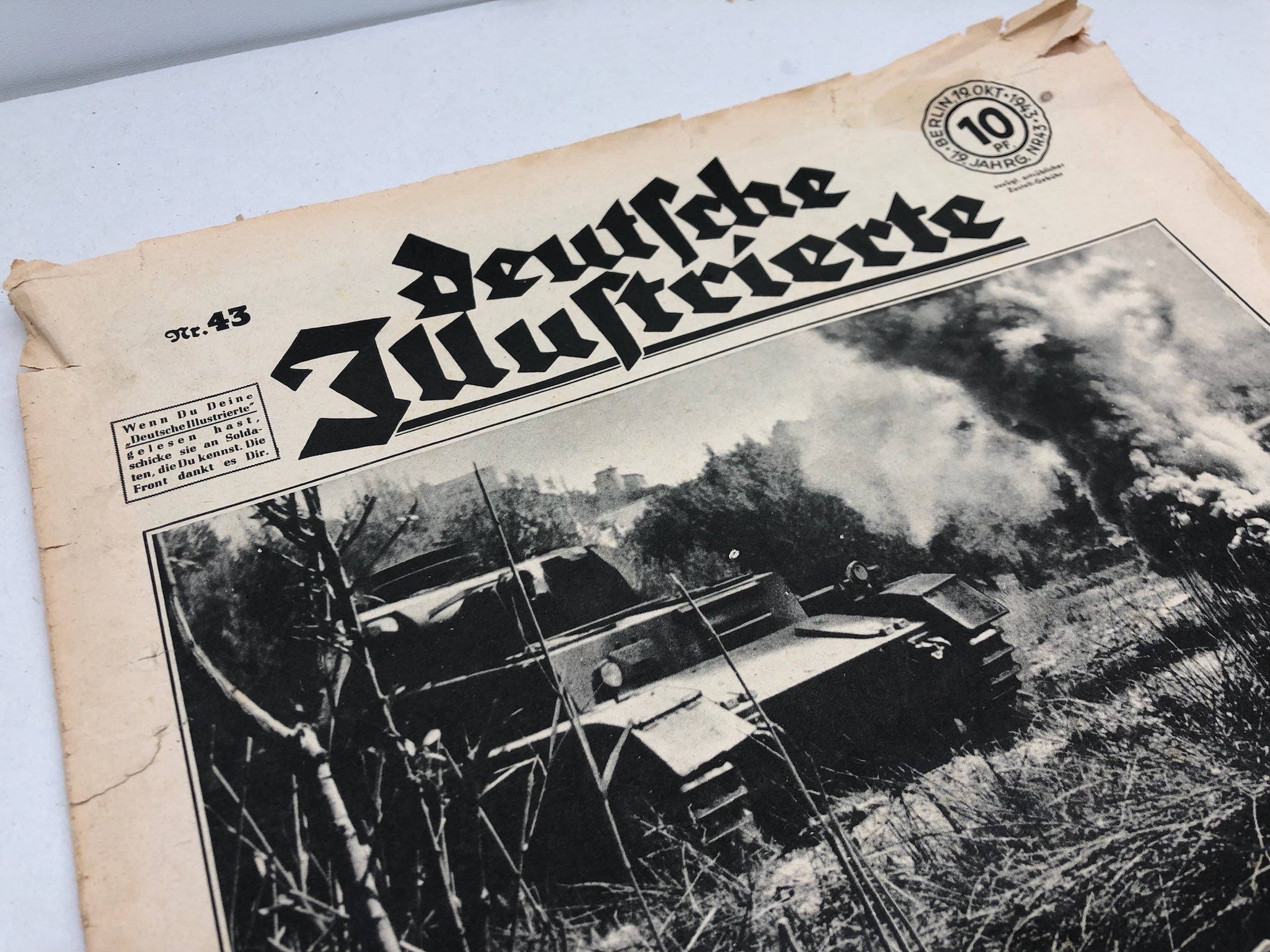 Original WW2 German Political Newspaper - 19th October 1943 - The Militaria Shop