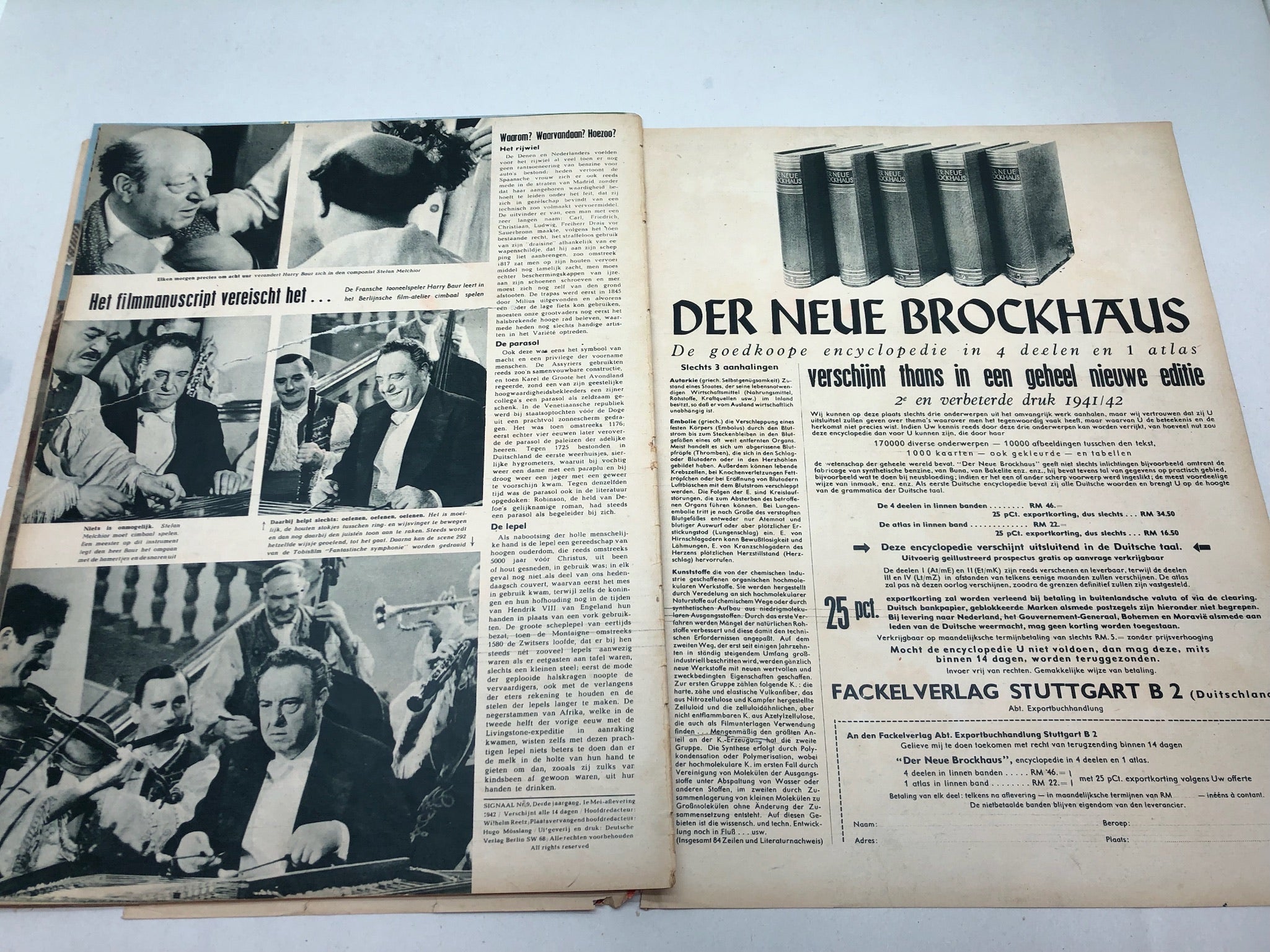 Original Dutch Language WW2 Propaganda Signaal Magazine - No.9 1942 - The Militaria Shop