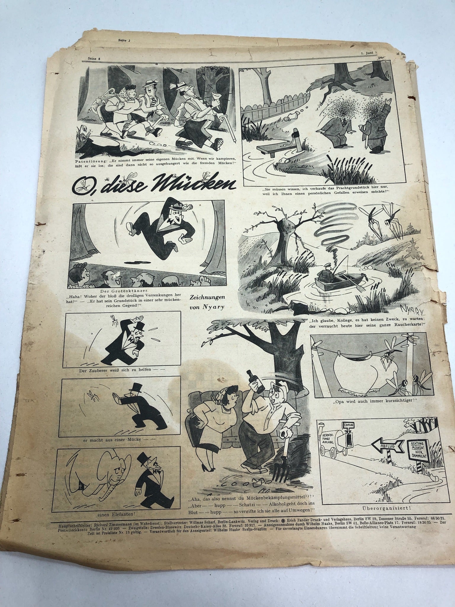 Original WW2 German Political Newspaper - 1st June 1943 - The Militaria Shop