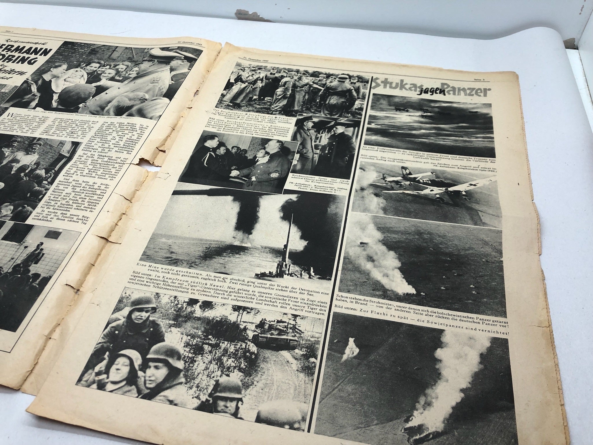 Original WW2 German Political Newspaper - 21st December 1943 - The Militaria Shop