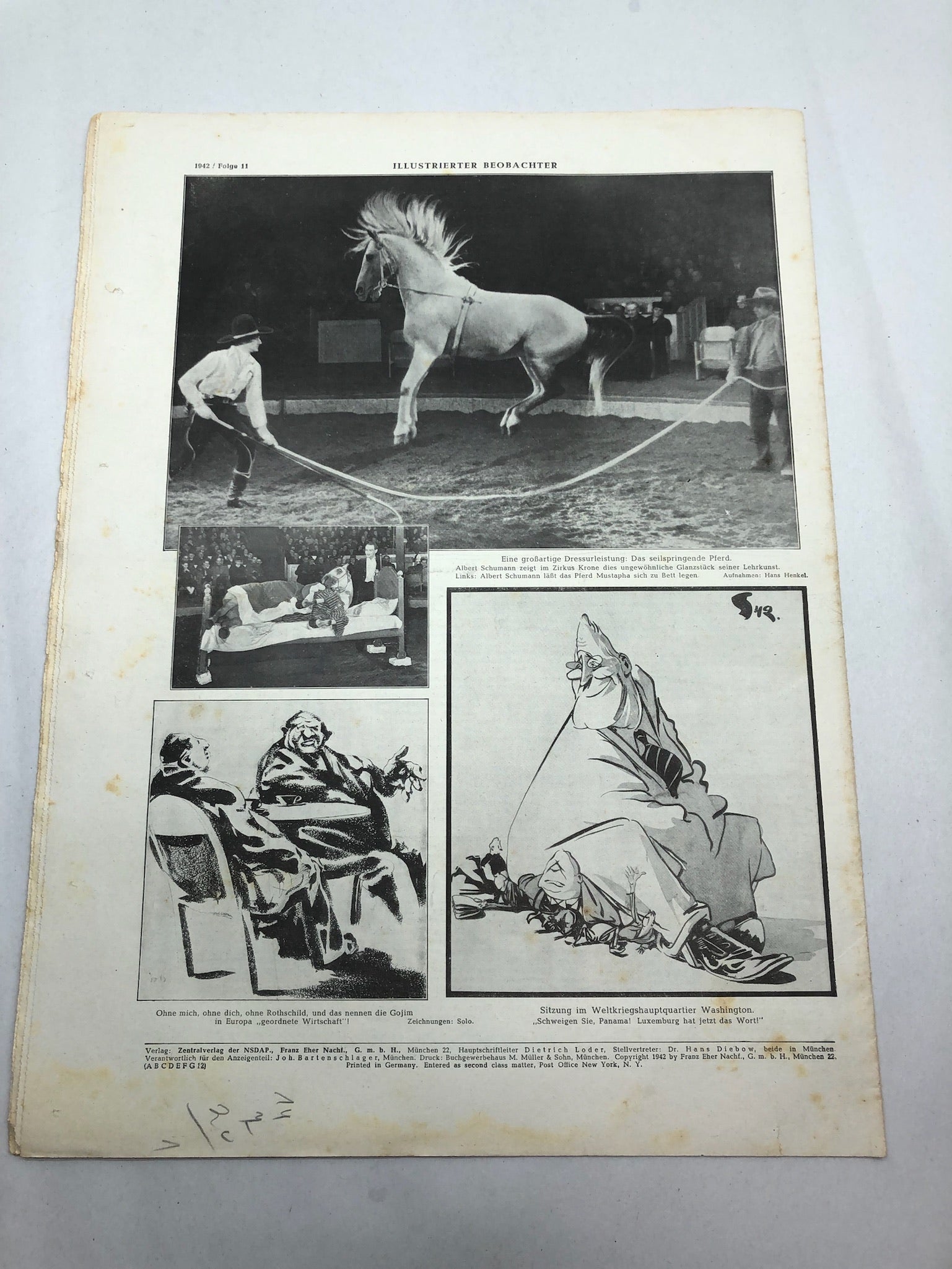 JB Juustrierter Beobachter NSDAP Magazine Original WW2 German - 12th March 1942 - The Militaria Shop