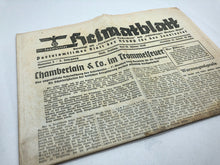 Lade das Bild in den Galerie-Viewer, Original WW2 German Heimatblatt Political Newspaper - January 19th 1940 - The Militaria Shop
