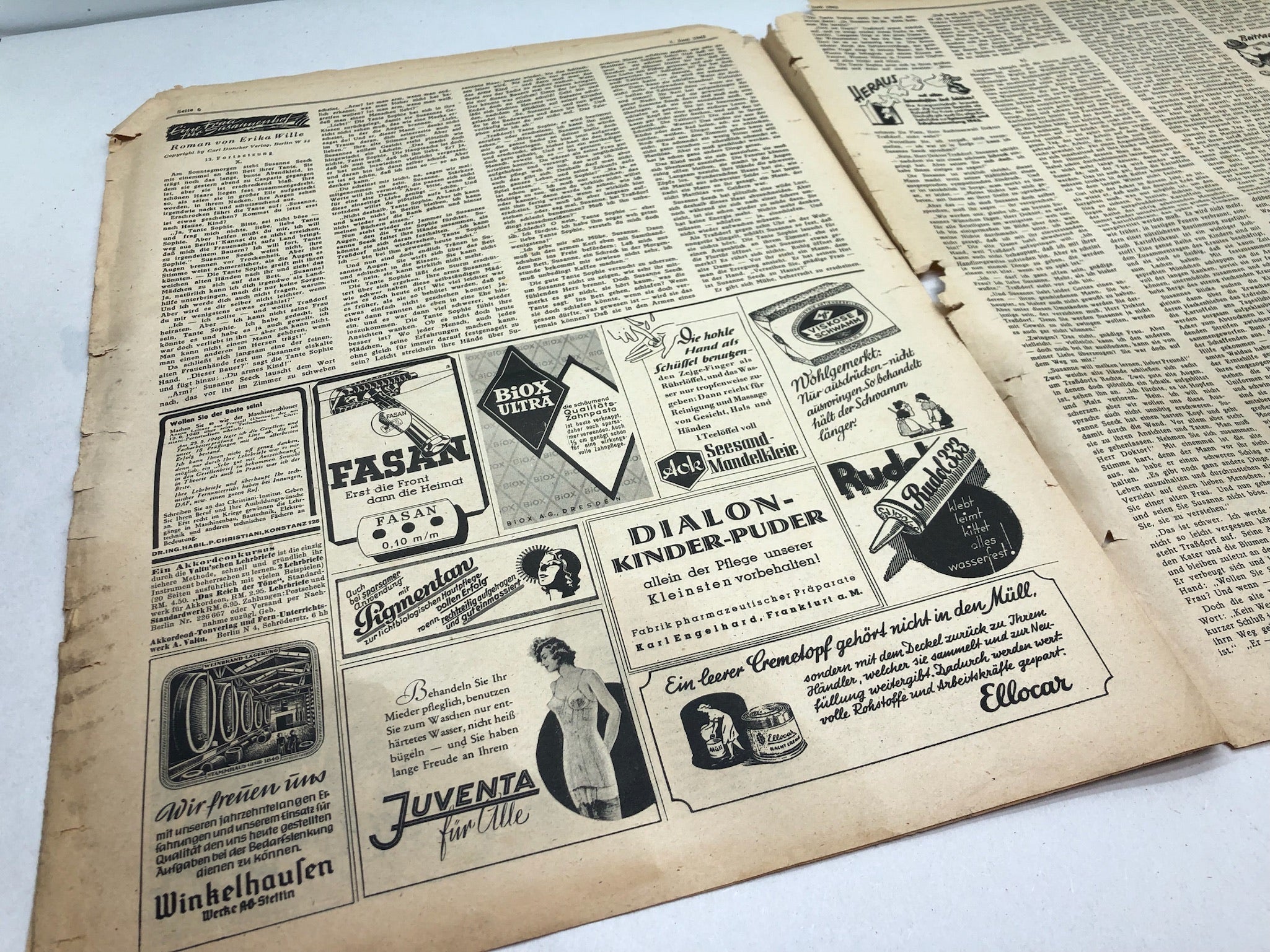 Original WW2 German Political Newspaper - 1st June 1943 - The Militaria Shop