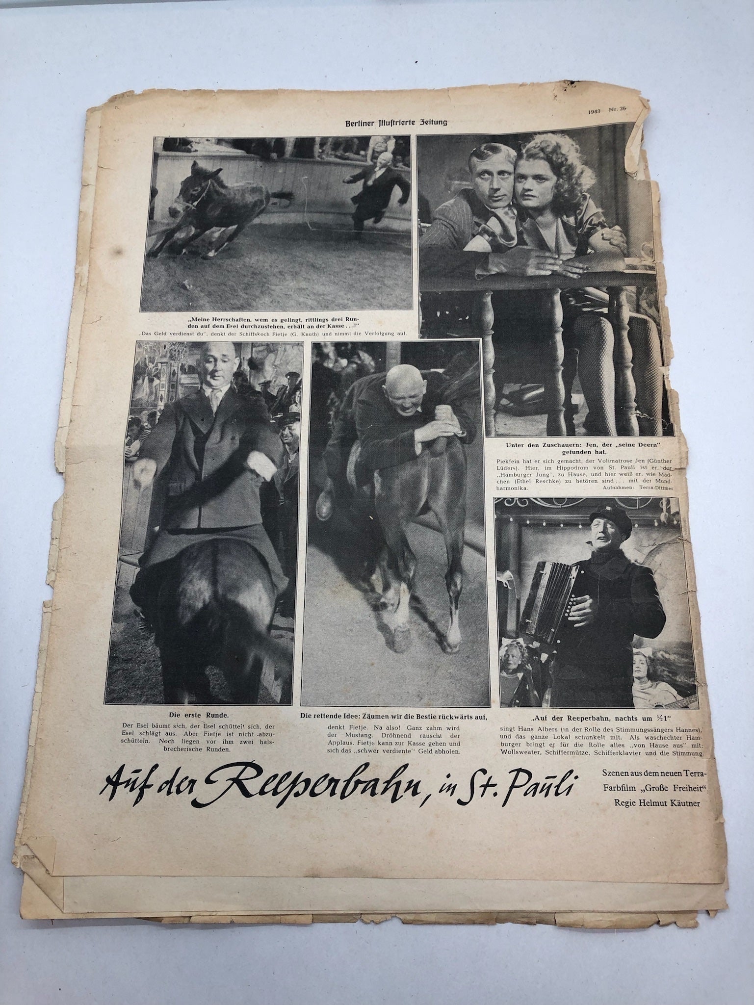 Original WW2 German Political Newspaper - 1st July 1943 - The Militaria Shop