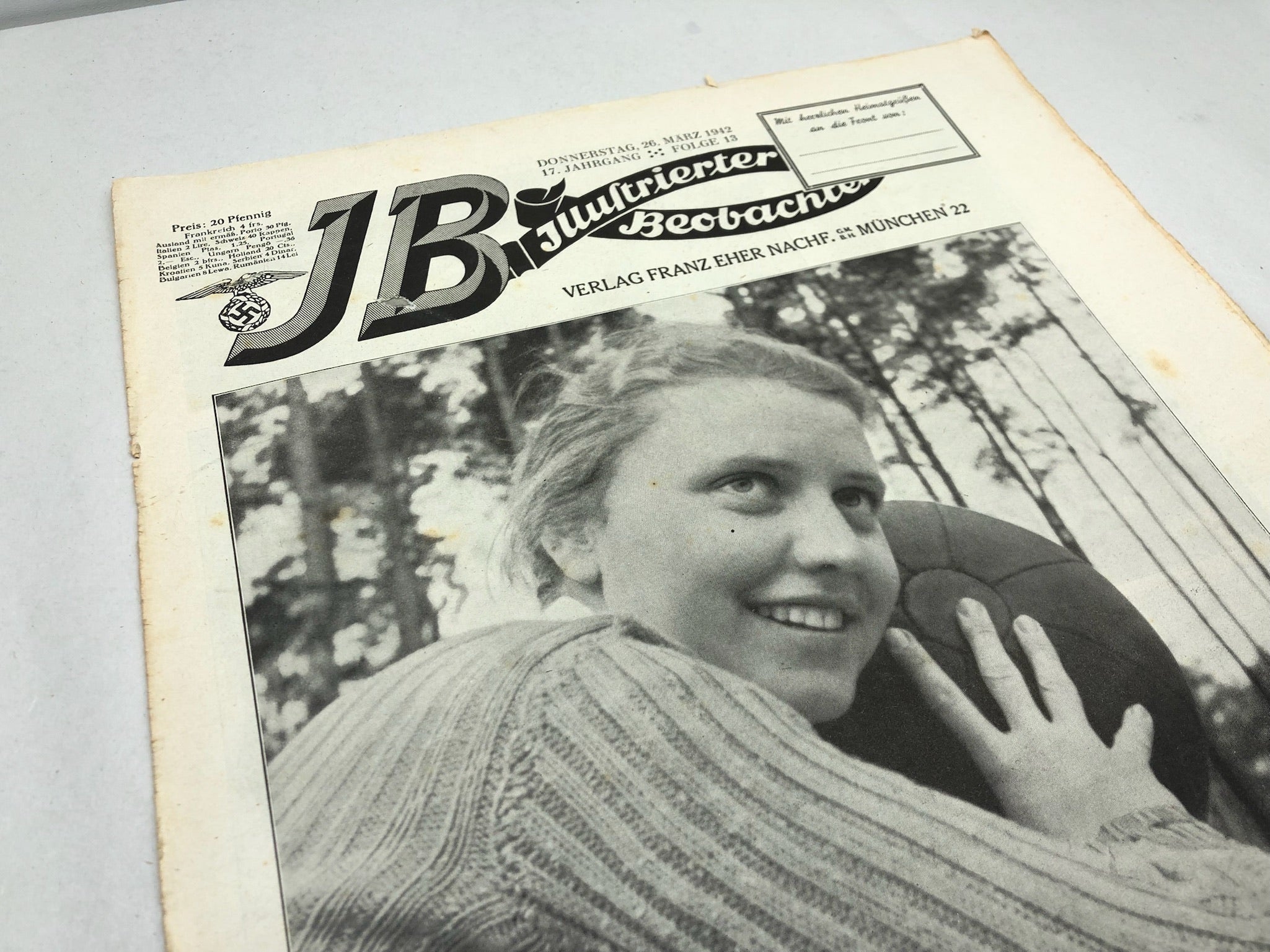 JB Juustrierter Beobachter NSDAP Magazine Original WW2 German - 26 March 1942 - The Militaria Shop