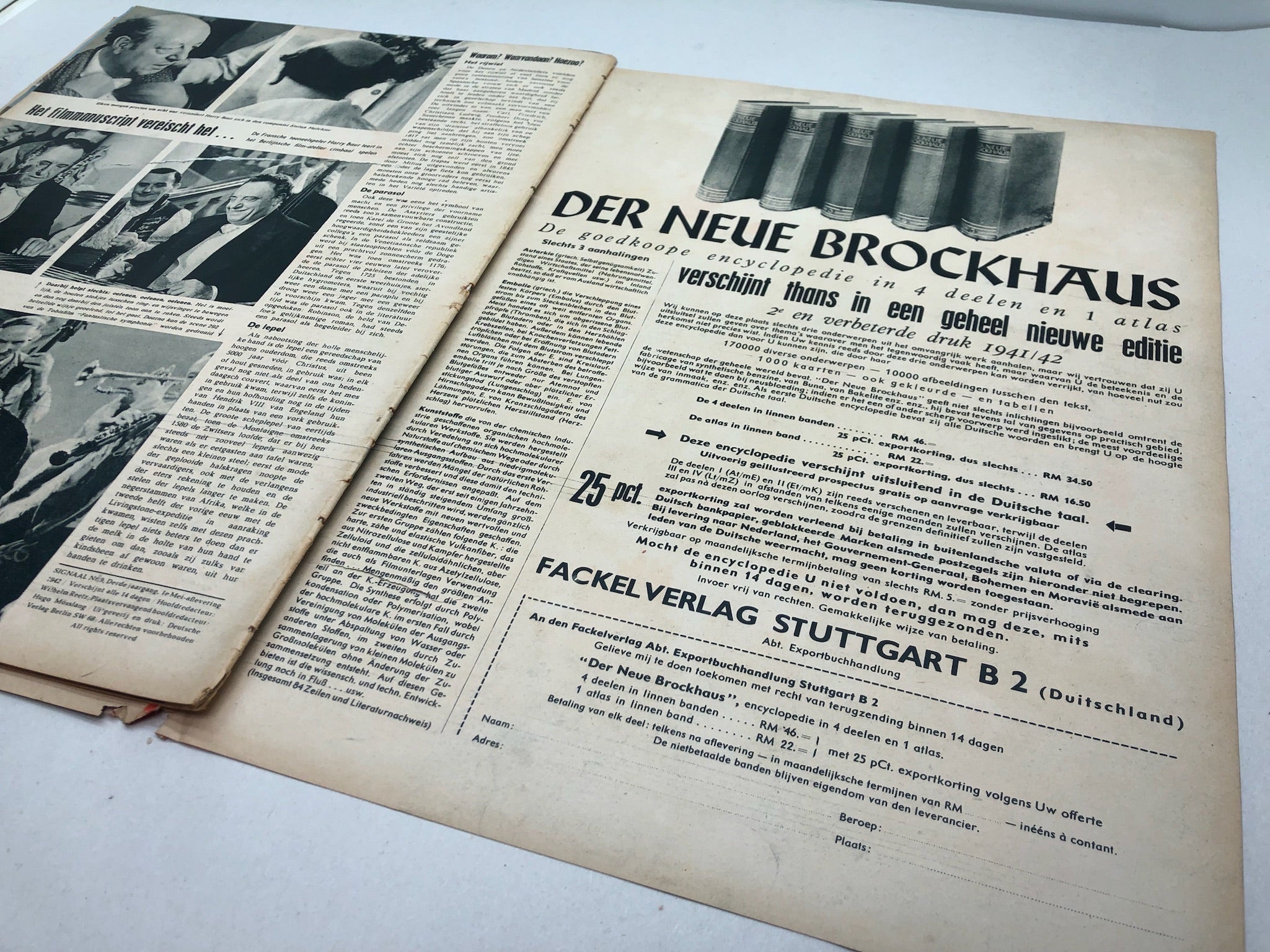 Original Dutch Language WW2 Propaganda Signaal Magazine - No.9 1942 - The Militaria Shop