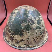 Charger l'image dans la galerie, Original British / Canadian Army WW2 Soldiers Military Combat Mk3 Turtle Helmet - The Militaria Shop
