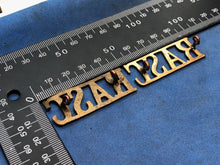 Load image into Gallery viewer, Original Pair of WW2 Brass British Army Shoulder Titles RASC Army Service Corps - The Militaria Shop