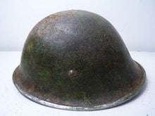 Load image into Gallery viewer, Mk3 Canadian / British Army Original WW2 Turtle Helmet High Rivet - The Militaria Shop