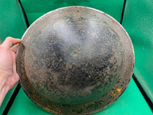 Load image into Gallery viewer, Original WW2 British Army Combat Helmet Mk2 Brodie - Red Div Sign - The Militaria Shop
