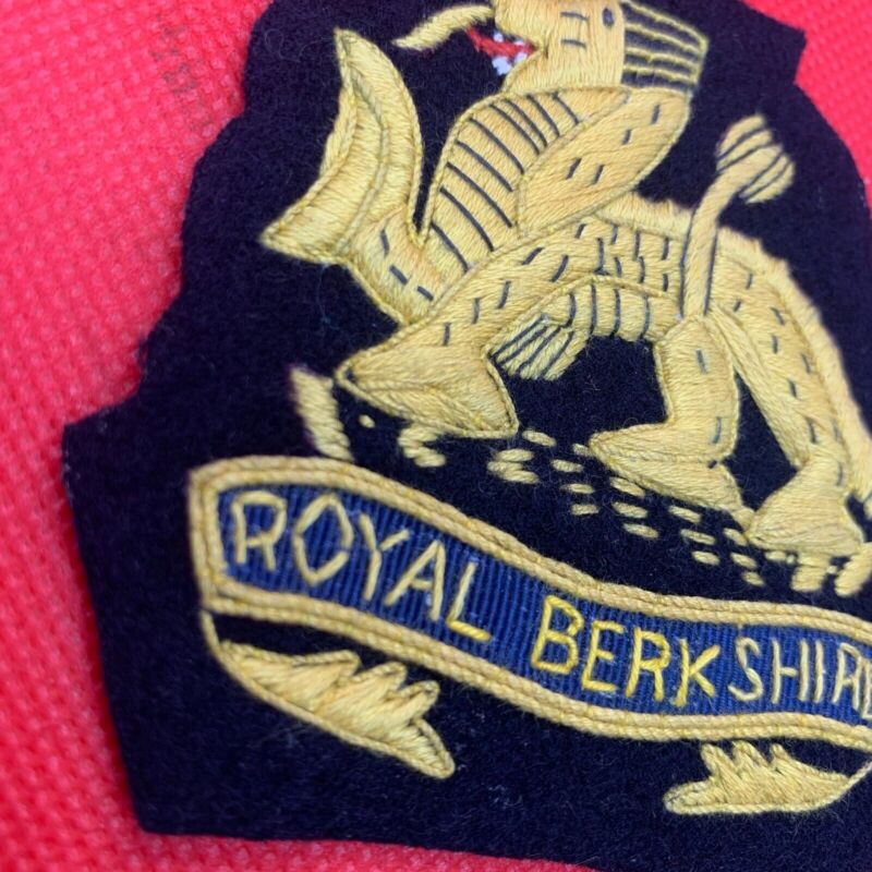 British Army Royal Berkshire Regimental Embroidered Blazer Badge - The Militaria Shop