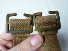 Load image into Gallery viewer, Original WW2 British Army Soldiers Water Bottle Carrier Harness - Dated 1942 - The Militaria Shop