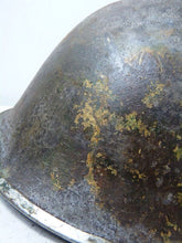 Load image into Gallery viewer, Mk3 Canadian / British Army Original WW2 Turtle Helmet High Rivet - The Militaria Shop