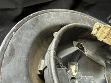 Charger l'image dans la galerie, Original WW2 British Civil Defence Home Front Helmet, Liner & Chinstrap Set - The Militaria Shop