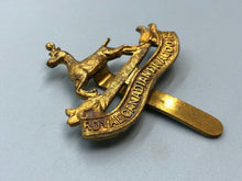 Load image into Gallery viewer, Genuine Canadian Army Royal Canadian Dragoons Cap Badge - The Militaria Shop