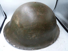 Load image into Gallery viewer, Mk3 Canadian / British Army Original WW2 Turtle Helmet High Rivet - The Militaria Shop