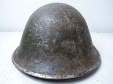 Load image into Gallery viewer, Mk3 Canadian / British Army Original WW2 Turtle Helmet High Rivet - The Militaria Shop