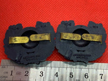 Load image into Gallery viewer, Original WW2 Royal Marines Collar Badges - Unissued From Original Box - Bakelite - The Militaria Shop