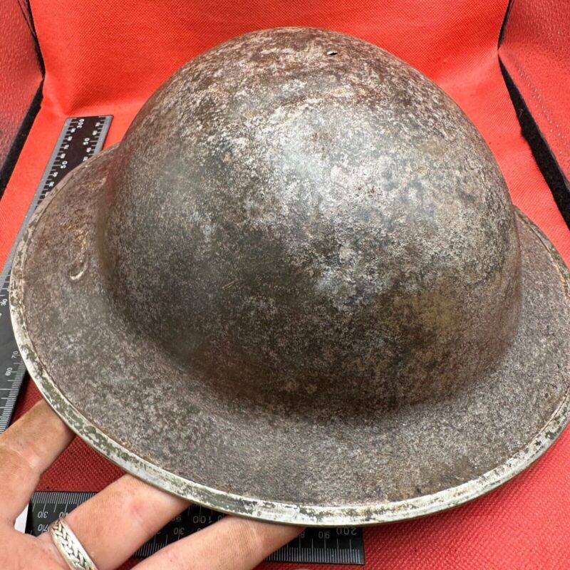 British Army Mk2 Brodie Helmet - Original WW2 - South African Manufactured - The Militaria Shop