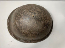 Load image into Gallery viewer, Mk3 Canadian / British Army Original WW2 Turtle Helmet High Rivet - The Militaria Shop