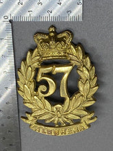 Load image into Gallery viewer, Original British Army - 57th Regiment of Foot West Middlesex Glengarry Badge - The Militaria Shop