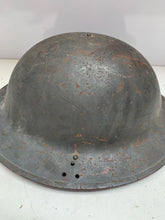 Load image into Gallery viewer, Original WW2 British Army Civil Defence Complete Helmet, Liner & Chinstrap - The Militaria Shop