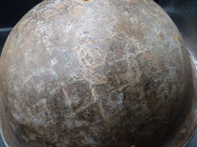 Load image into Gallery viewer, Mk3 Canadian / British Army Original WW2 Turtle Helmet High Rivet - The Militaria Shop