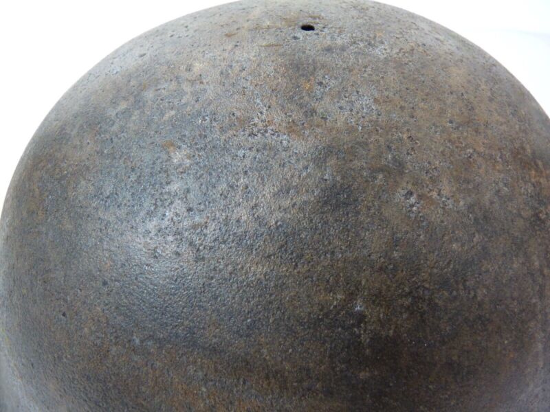 Original Mk3 Canadian / British Army WW2 Turtle Helmet High Rivet - The Militaria Shop