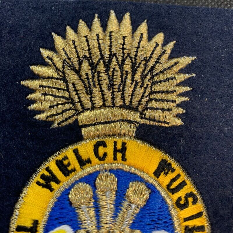 British Army Royal Welch Fusiliers Regiment Embroidered Blazer Badge - The Militaria Shop