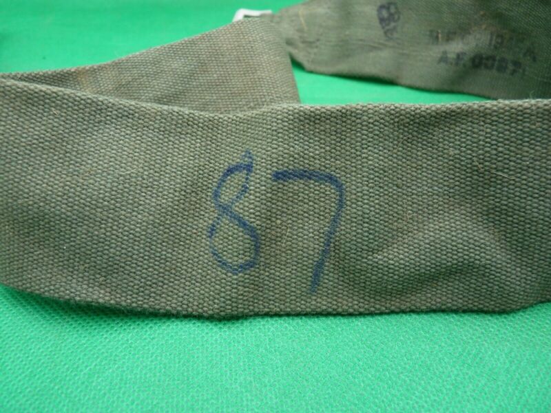 Original WW2 British Army 44 Pattern Equipment Strap - 1945 Dated - The Militaria Shop