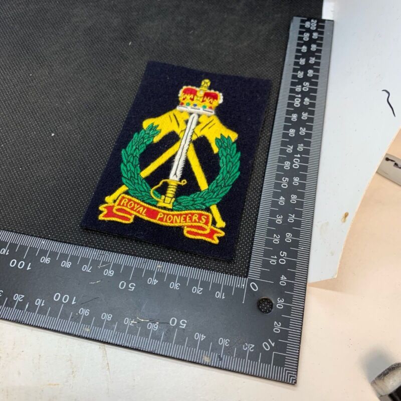 British Army Royal Pioneers Regiment Embroidered Blazer Badge - The Militaria Shop