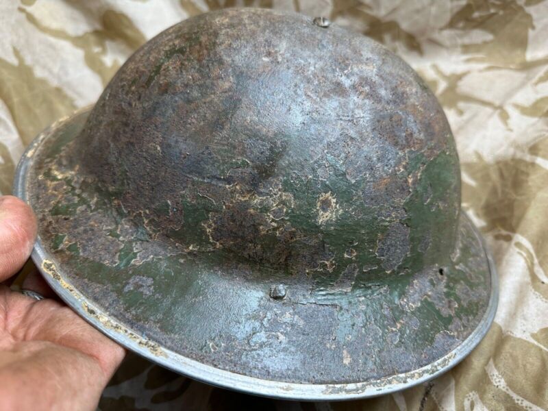 British Army Mk2 Brodie Helmet - Original WW2 - South African Manufactured - The Militaria Shop
