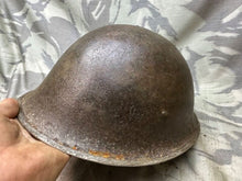 Load image into Gallery viewer, Original WW2 Canadian / British Army Mk3 High Rivet Turtle Helmet - The Militaria Shop